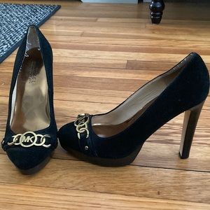 Michael Kors Black Suede Pumps